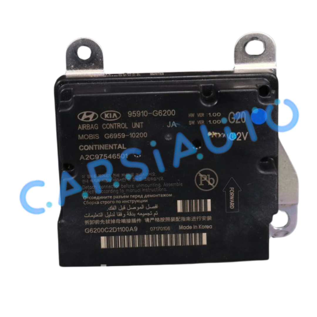 Centralitas de Airbag 95910-G6200 / A2C97546503 Kia Picanto/Morning.